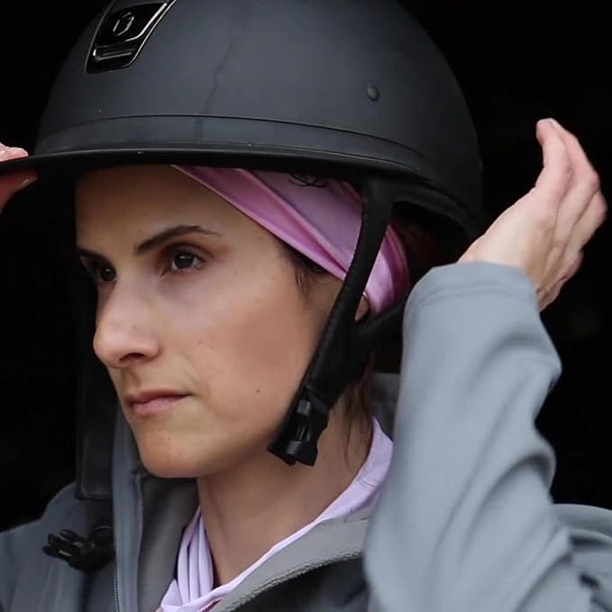 Equestrian Headbands Designed to Wick Moisture and Protect Hair Under Helmets, for Horseback Riding, Biking, and Securing Ear Buds