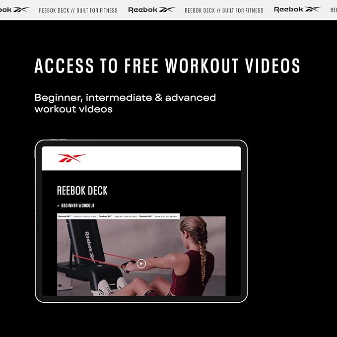 Reebok Deck Multipurpose Adjustable Bench Aerobic Strength Training Incline and Decline2