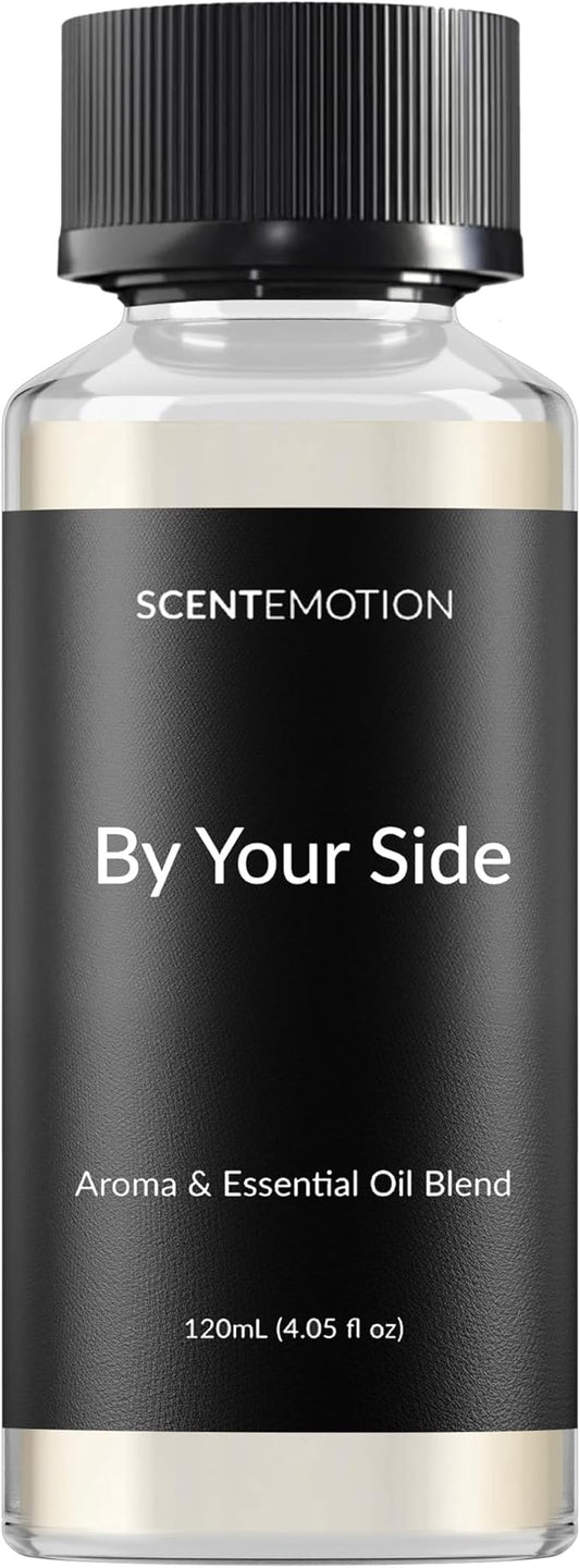 by Your Side Essential Diffuser Oil, Opulent Resort-Style Aroma, Welcoming Luxury Fragrance Oil for Ultrasonic & Waterless Diffusers, Notes of Musk, Jasmine, & Grapefruit | 4.05 fl oz, 120 mL