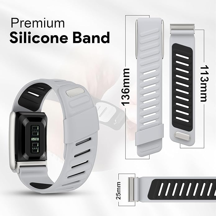 Silicone Sport Replacement Band Compatible with WHOOP 5.0, One, Peak, and Life Fitness Tracker – Breathable, Durable & Comfortable | Not for Whoop Gen 4