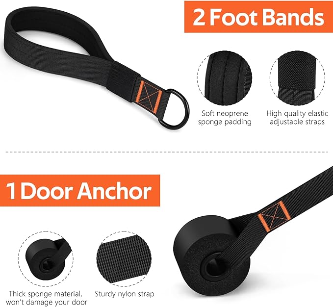 Pilates Bar Kit with Resistance Bands, 3-Section Multifunctional Yoga Pilates Bar with Metal Adjustment Buckle.Portable Pilates Equipment for Women & Men Full-Body Workouts at Home Gym