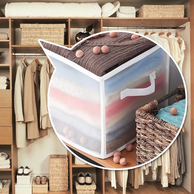 Cedar Blocks for Clothes Storage, Cedar Wood Chips and Balls for Drawer 80PCS, Closet and Kitchen Freshener, 100% Natural Cedar Blocks