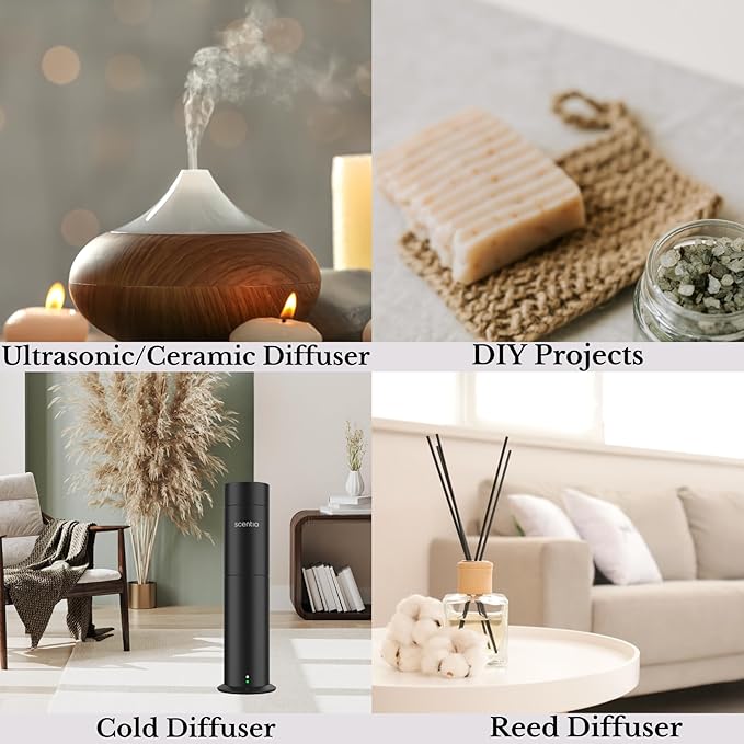 Floral Inspired Diffuser Oil Refill - Scentia Hope Dupe Fragrance Oil Blend, Home Luxury Scents, Essential Oil Sets, Humidifiers & Candle Making | 120ml, 4.06FlOz, Mothers Day Gift