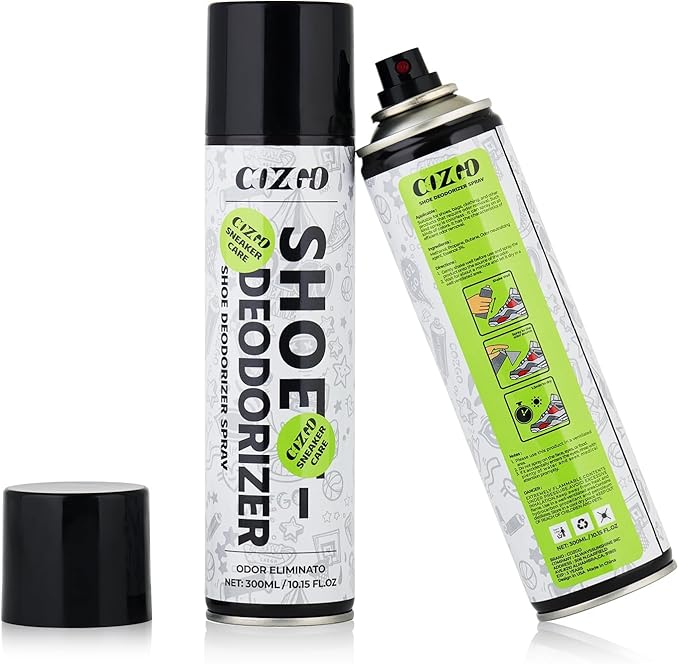 COZGO Shoe Deodorizer Spray, Shoe Refresher, Shoe Odor Smell Eliminator, 300ml (10oz) Long-Lasting Quick-Drying Formula Shoe Spray for Smelly Shoes, Sneakers, Gym Bag, Work Boots