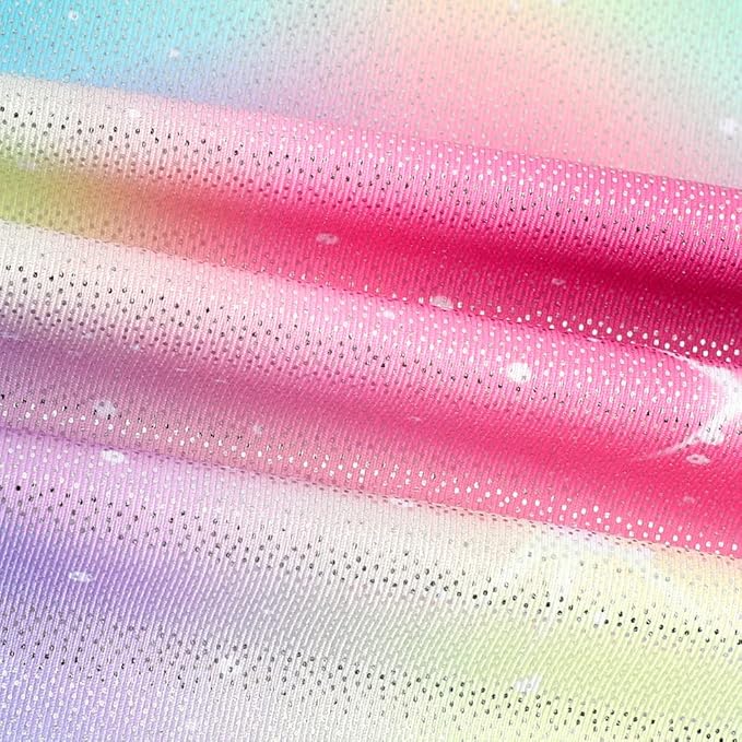 EQSJIU Leotards for Girls Gymnastics Sleeveless Sparkly Toddler Tumbling Outfits Dance Clothes Biketards for Kids 1-10 Years