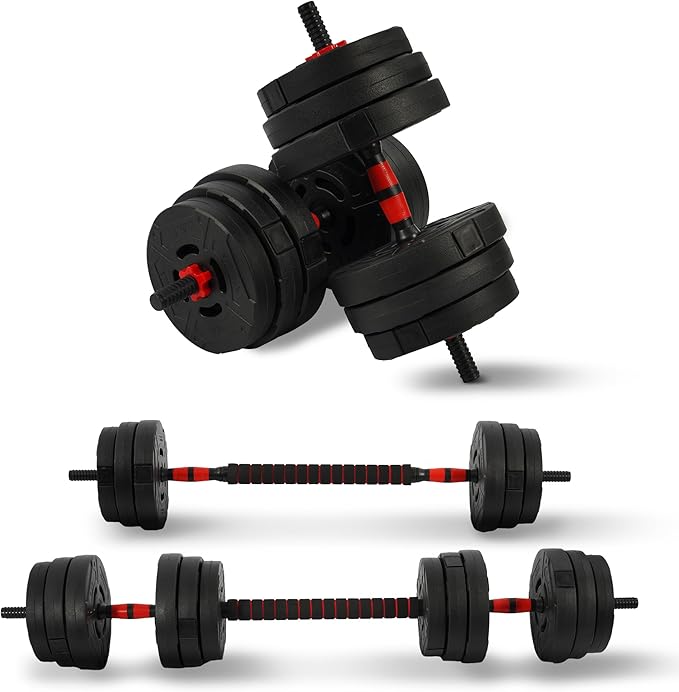 Multi-Functional Portable Changeable Dumbbell and Barbell Kettlebell Set with Adjustable Weights, 40LBS or 60LBS Sets, 2-in-1 or 4-in1, Multiple Sizes