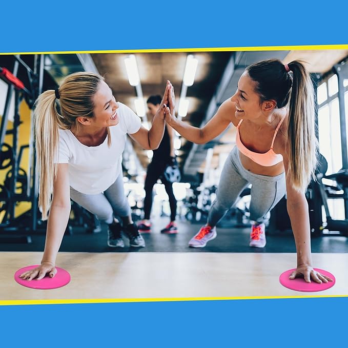 Jenaai 24 Pcs (12 Pairs) Core Sliders Exercise Glider Discs Bulk for Group Training Classes Fitness Slider for Working Out Dual Sided Core Gliding Discs AB Pads for Carpet Hardwood Floor