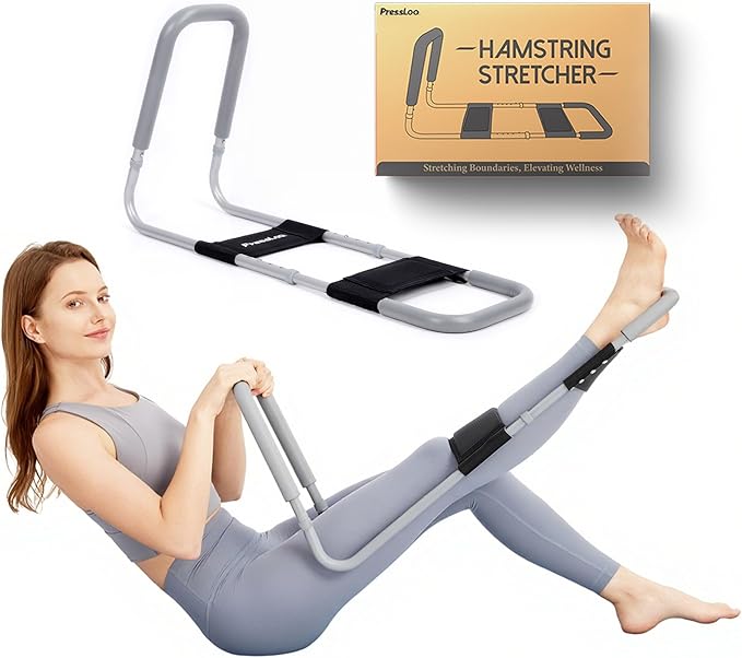 Hamstring Stretcher for Knee Extension & Pain Relief, Adjustable Low Back, Calf, Leg & Hip Stretching Device for Flexibility, ACL Surgery Recovery Physical Therapy Equipment - Upgraded 2025