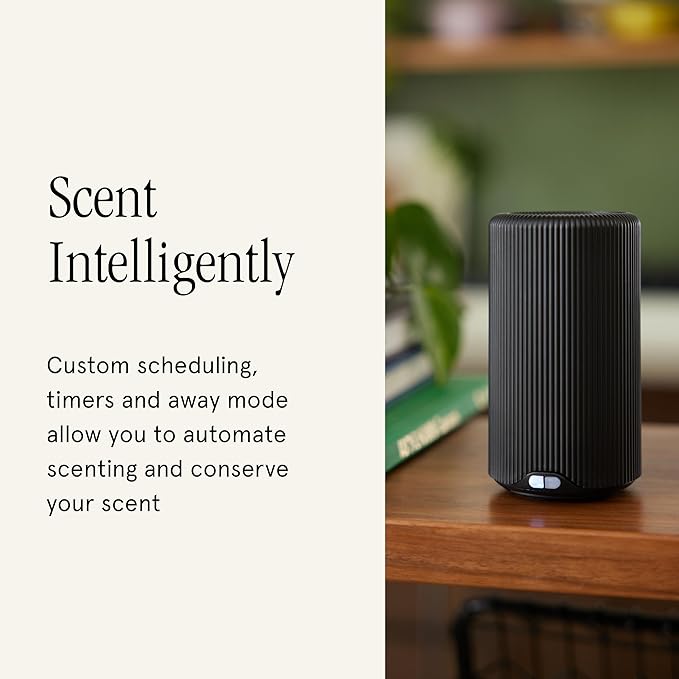 Pura Plus Smart Home Fragrance Diffuser for Large Spaces - Adjust Scent Intensity, Set Schedules & Timers, and More in Pura App - Fragrances Sold Separately - Black
