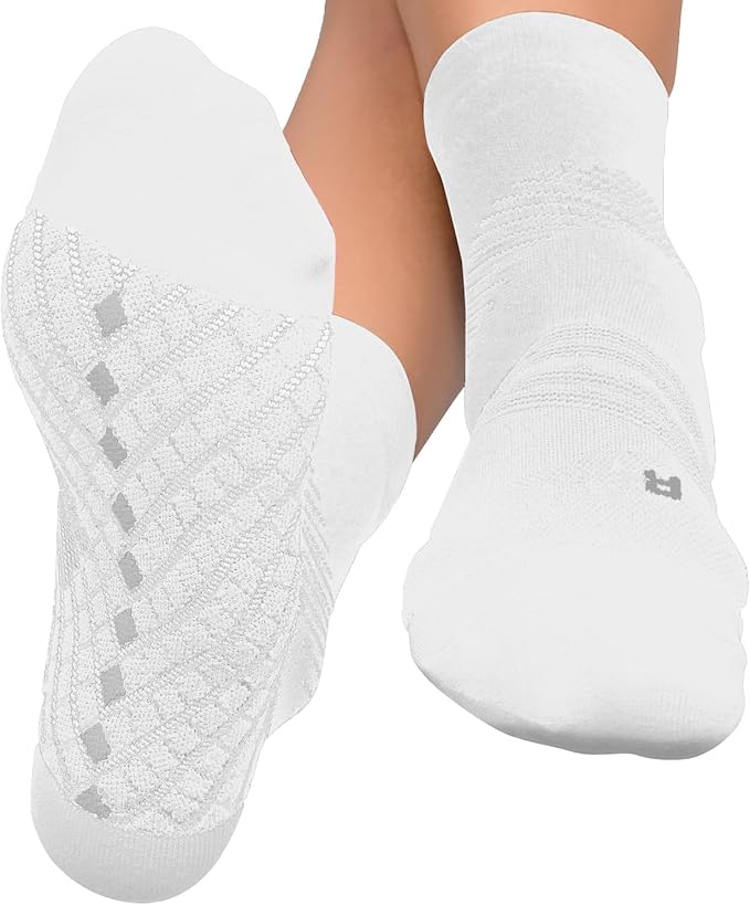 TechWare Pro Plantar Fasciitis Socks – Cushion Ankle Compression Socks Women & Men. Achilles Tendonitis Brace & Arch Support
