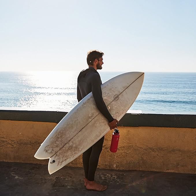 Takeya Originals 18 oz Vacuum Insulated Stainless Steel Water Bottle with Spout Lid, Black