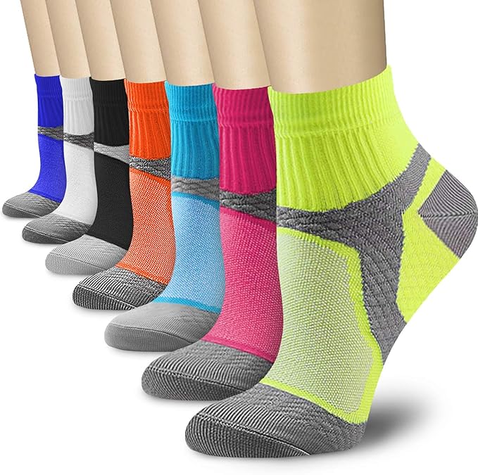 CHARMKING Compression Socks for Women & Men Circulation 15-20 mmHg is Best for Athletic Running Cycling Nurse Daily Wear