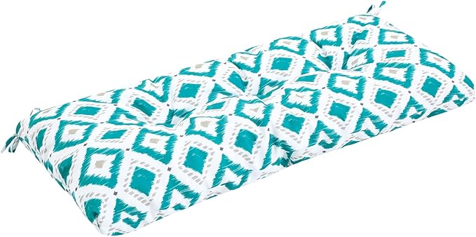 Outdoor Bench Cushion Waterproof, Tufted Bench Seat Cushion 42 x 15 Inch, Patio Wicker Indoor Seat Pads for Outside Garden Patio Balcony