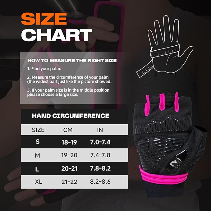 Workout Gloves for Men and Women Gym Weight Lifting Padded Gloves with Wrist Wrap Support, Full Palm Protection & Silicone Grip, Cross Training, Fitness, Pull-up