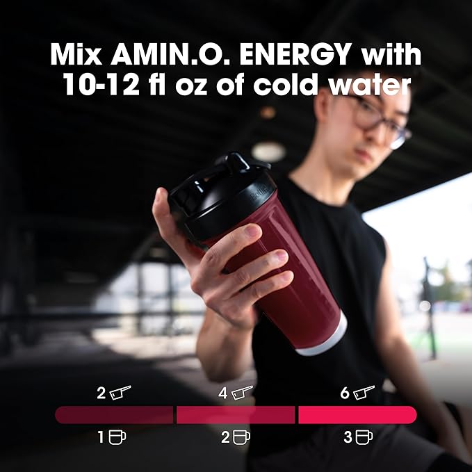 Optimum Nutrition Amino Energy Powder Plus Focus, with BCAA, Electrolytes, and Caffeine, Fruit Punch, 65 Servings (Packaging May Vary)