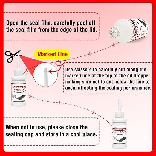 2 Pack Walking Pad Belt Lubricants/Lubes, 6 fl oz, Premium 100% Pure Silicone,High Temperature Resistant And Stable Lubricant For Walking Pad Treadmill For Home, Desk Treadmill, Reduce Friction