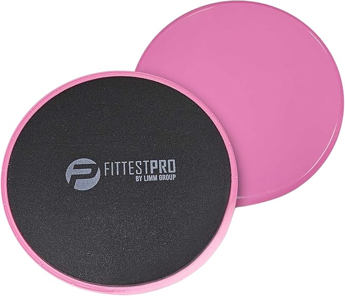 Core Sliders for Working Out - Exercise Sliders Fitness, Stability, Ab, Legs & Full Body (Set of 2) - Bonus Carry Bag & Workout Ebook - Gym Gliding Disc Pads for Hardwood, Carpet & More