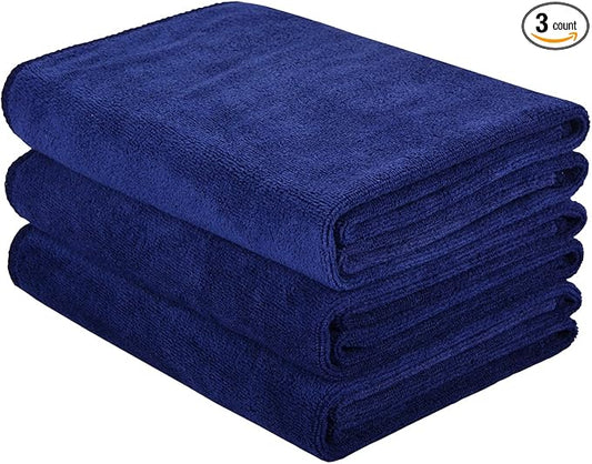 HOPESHINE Gyms Towels for Men & Women Microfiber Exercise Fitness Home Absorbent Sweat Yoga Towels Sports Towels Soft Fast Drying 16inch x32inch 3-Pack