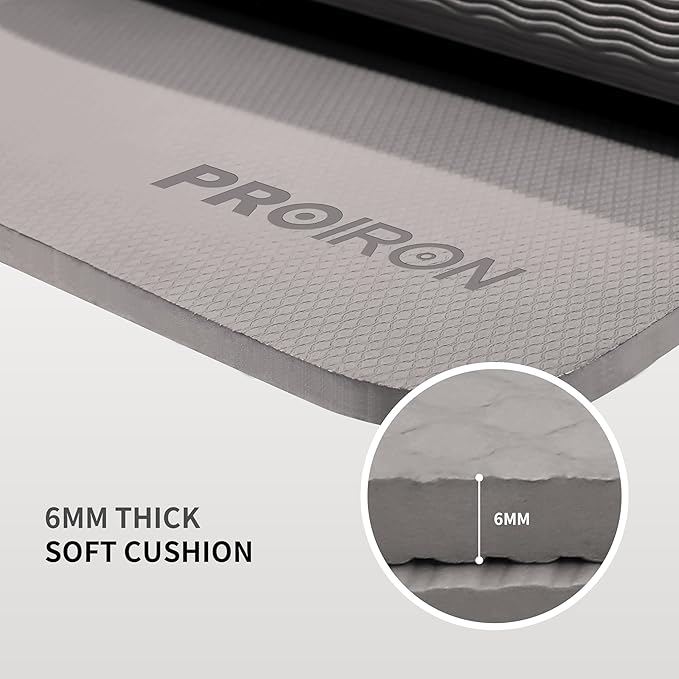 PROIRON Foldable Yoga Mat 0.24"/0.16" for Home Workout & Travel, Non Slip Travel Yoga Mats with Carry Bag, Packable Yoga Mat for Home Gym, Pilates, Fitness,Stretching