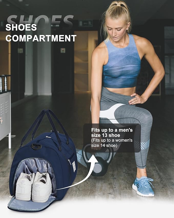 Gym Bag Womens,Travel Duffel Carry on Bag Sport Tote Bag Weekend Overnight Bag