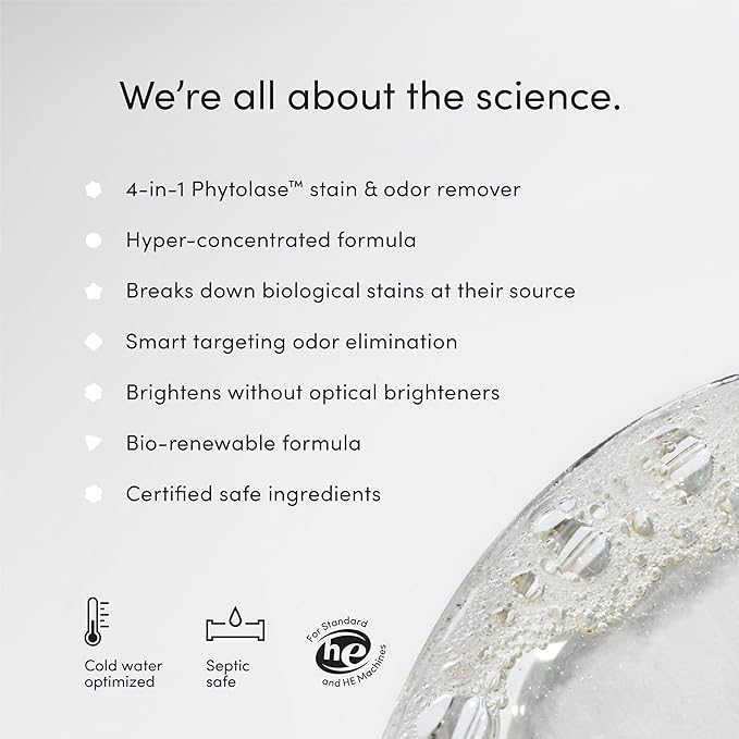 Dirty Labs | Scent Free | Bio Enzyme Laundry Booster | 2-Pack = 96 Loads | Hyper Concentrated | High Efficiency & Standard Machine Washer | Nontoxic, Biodegradable | Stain & Odor Removal Booster