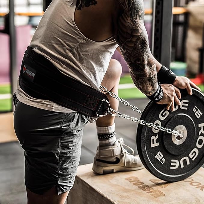 Heavy Duty Dip Belt With Chain - Weighted Pull Up Belt for Workout