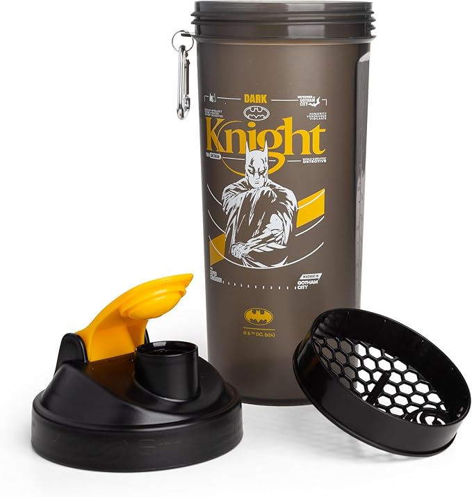 Smartshake Protein Shaker Bottle for Protein Mixes - 33 oz | Shaker Cups for Protein Shakes | Blender Bottle Shaker | Protein Shaker Bottle| BPA Free Shaker | Batman