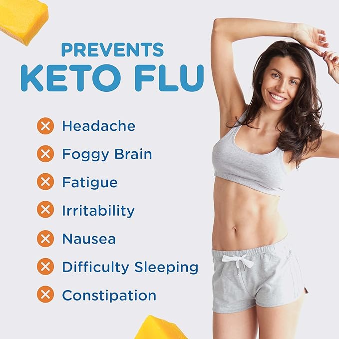 Keto Vitals Electrolytes Powder | Keto-Friendly Electrolytes with Potassium, Magnesium, Sodium, Calcium | Keto Electrolytes Supplement Energy Drink Mix | Sugar-Free, Zero Calories, Zero Carbs