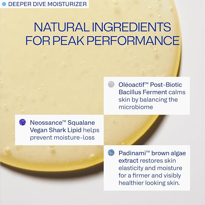 Endurance System Bundle | Deeper Dive Moisturizer Serum & Peak Performance SPF 50 | Hydrating, Firming, Sun Protection | Natural, Eco-Friendly, Reef-Safe, Cruelty-Free | All Skin Types