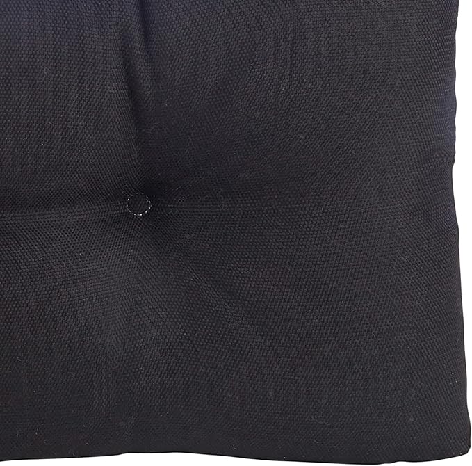 Klear Vu Corner Nook or Piano Seat Omega Non-Slip Tufted Bench Cushion for Indoor Furniture, Entryway Storage, Bay Window, 27 Inches, 02 Midnight