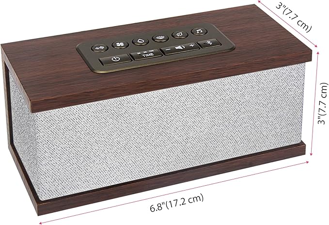 Sound Machine White Noise Machine with 70 Natural Soothing Sounds Sleeping Timer Memory Function 30 Volume Levels Brown Noise Sleep Sounds Machine Powered by USB for Baby Kids Adults,White