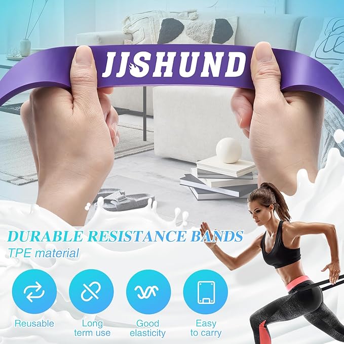 Resistance Bands, 5 Pcs Pull Up Assistance Bands Pull Up Bands Exercise Bands for Men Women, Workout Bands for Working Out, Muscle Strength Training, Body Stretching