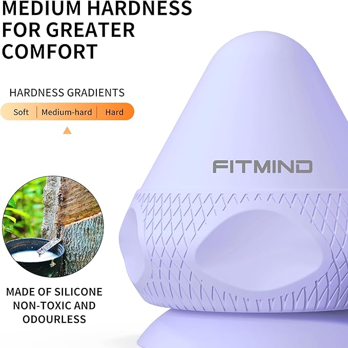 Mountable Self-Massage Ball Handfree with Suction Cup,Deep Tissue Back Sore Muscle Knot Massager,Myofascial Release,Manual Massage Balls, Foot Plantar Fasciitis, Back Stress Relief - Purple