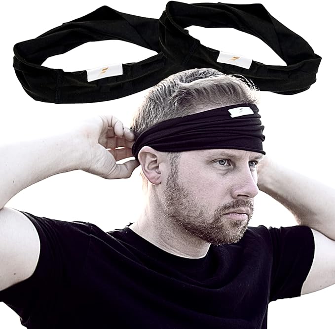 Organic Fitness Fabrixx - Premium Gym Headband Made with Organic Cotton, Sweatband Headband with a Stylish Twist for Men and Women