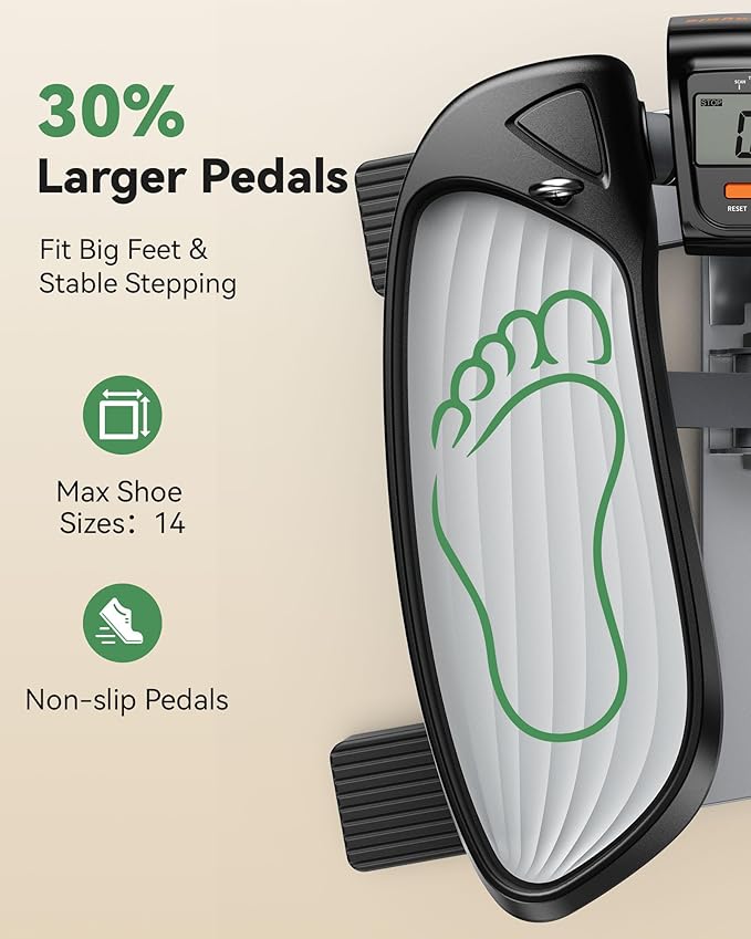 Sportsroyals Stair Stepper,Twist/Mini Stepper for Exercise at Home,Step Machine with Resistance Bands for Full Body Workout, 350lbs+ Capacity