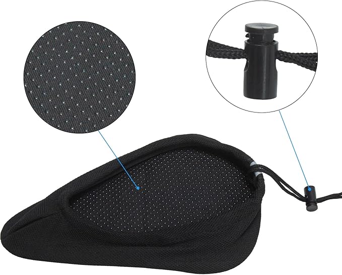 Kids Bicycle Seat Cushion Cover 9"x6",Gel Padded Bike Seat Cover for Boys Girls,Breathable Soft Bike Seat Cover，Child Bicycle Saddle Pad with Water Resistant Cover,Arm Sleeves