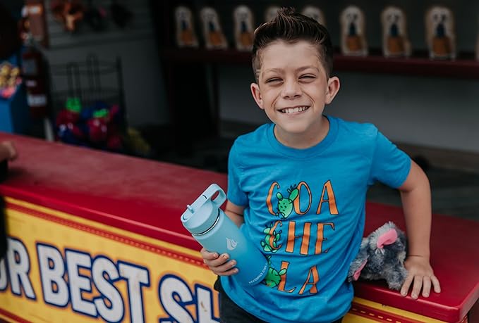 HYDRO CELL Stainless Steel Insulated Water Bottle with Straw - For Cold & Hot Drinks - Metal Vacuum Flask with Screw Cap and Modern Leakproof Sport Thermos for Adults (Sky/Blue 18oz)