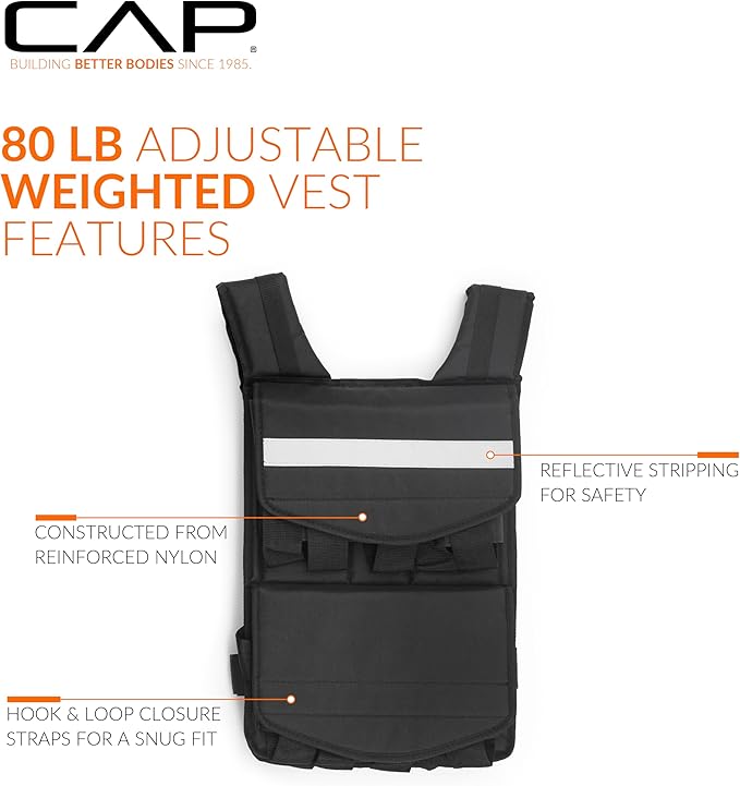 CAP Barbell Adjustable Weighted Vest | Various Sizes