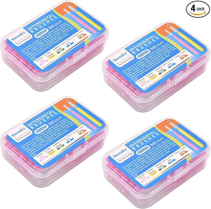 120Pcs Interdental Brush Teeth Floss Tooth Cleaning Tool Toothpick Cleaner Dental Tooth Flossing Head Teeth Soft Dental Pick Refill