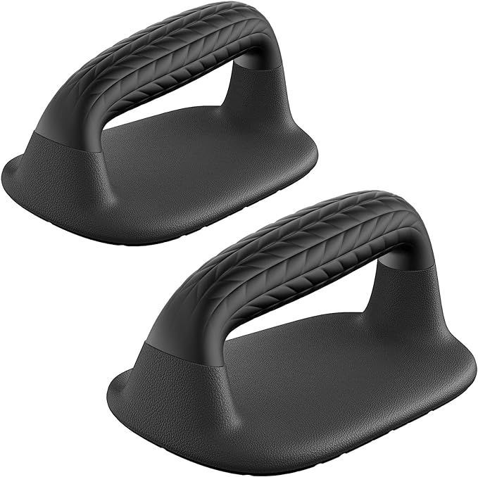 SELEWARE Push Up Bars Pushup Stands Handstand Bars, Soft Rubber Handle Provide Comfy Grip, Fit for Calisthenics, Fitness, Floor strength training, Stable and Sturdy Construction Support 500 lbs