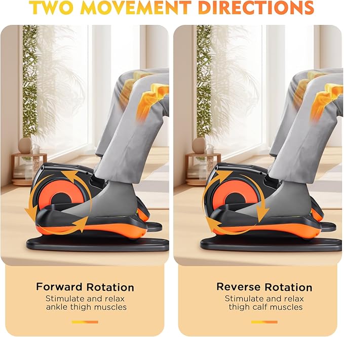 Under Desk Elliptical Machine, Electric Ellipse Leg Exerciser As Seen On TV with 12 Speed for Seniors,Portable Foot Leg Exerciser, Mini Seated Pedal Exerciser for Home Office