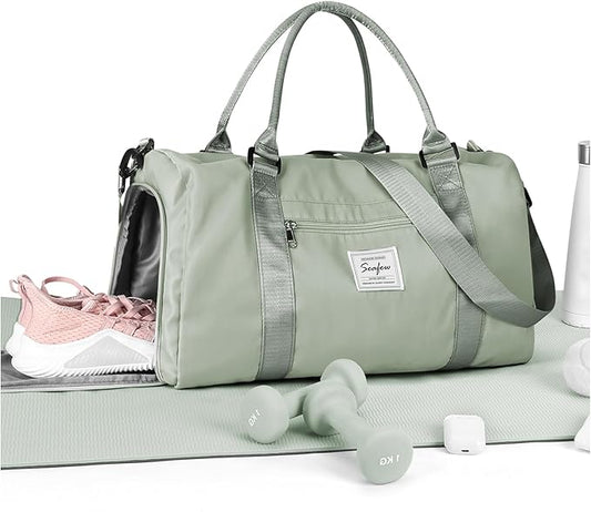 Gym Bag Womens,Travel Duffel Carry on Bag Sport Tote Bag Weekend Overnight Bag