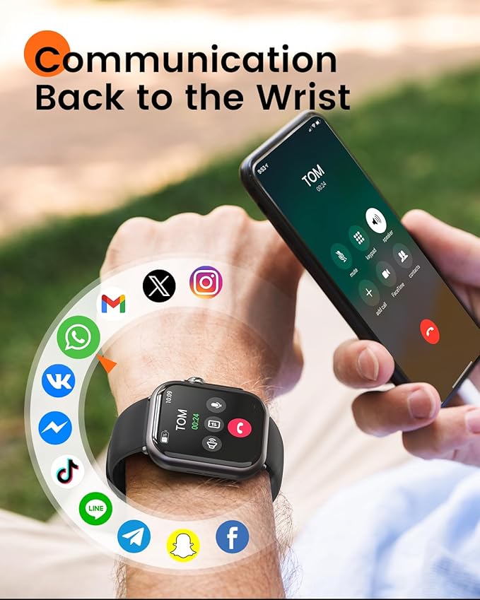 Smart Watches for Women Reloj Mujer: Smartwatch with 30Day Battery Life SpO2 Sleep Heart Rate Monitor, Bluetooth Calls, 120 Sport Modes IP68 Waterproof Fitness Tracker watch for Android iPhone 2Bands