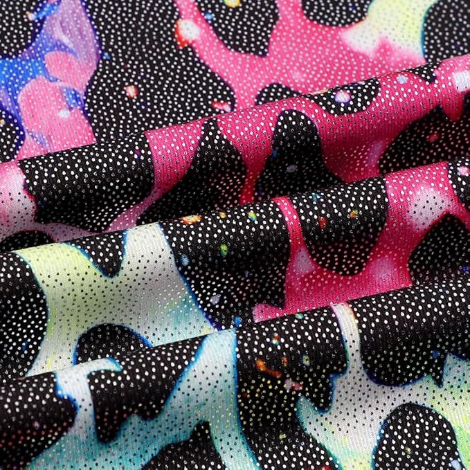 EQSJIU Leotards for Girls Gymnastics Sleeveless Sparkly Toddler Tumbling Outfits Dance Clothes Biketards for Kids 1-10 Years