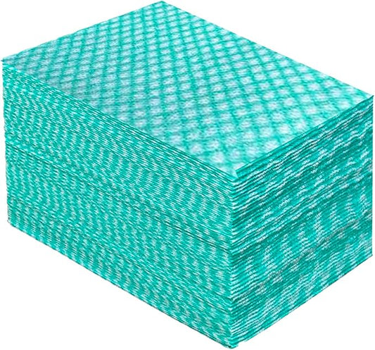 Disposable Cleaning Cloths Heavy Duty Dish Rag Disposable Dish Cloths 50 Count/Pack,Green