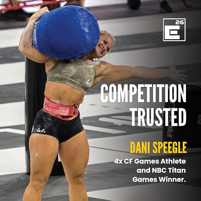 Element 26 Self-Locking Weight Lifting Belt - Premium Weightlifting Belt for Serious Functional Fitness and Olympic Lifting Athletes - Lifting Support for Men and Women - Deadlift Training Belt