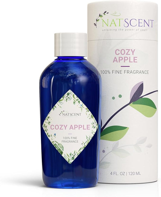 Cozy Apple Essential Oils for Diffusers for Home, Nature-derived Fall Essential Oils, Long-Lasting & Family-Friendly Diffuser Oils Scents, IFRA Certified, Cold Air & Ultrasonic - 4 oz