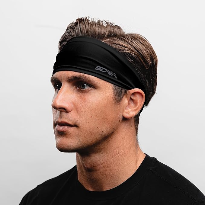 Suddora Workout Headband - Lightweight, Stylish & Comfortable Spandex Headband for Running, Workout, Football, Cosplay & Costumes