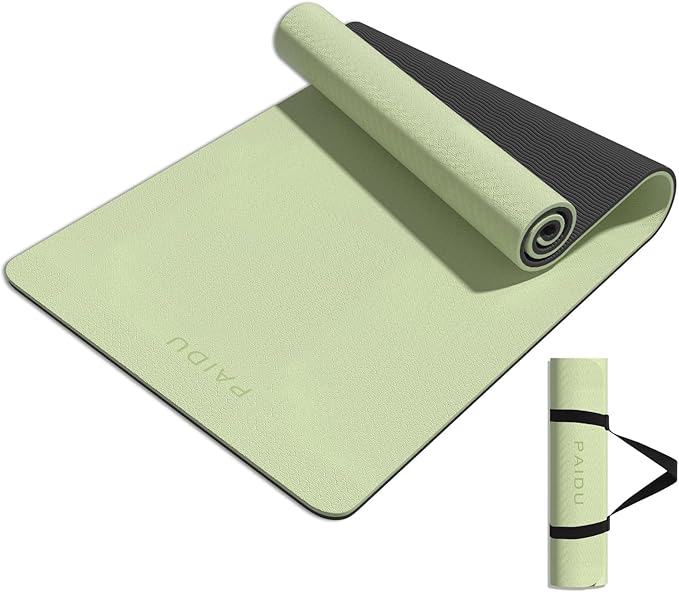 Yoga Mat 8mm Super Thick TPE Fitness Mat | SGS Certified | Non-Slip, Odorless & Tear-Resistant | Unisex with Strap | for Yoga, Pilates, Meditation & Home Workouts