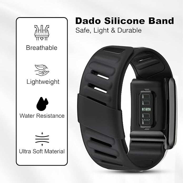 Silicone Sport Replacement Band Compatible with WHOOP 5.0, One, Peak, and Life Fitness Tracker – Breathable, Durable & Comfortable | Not for Whoop Gen 4